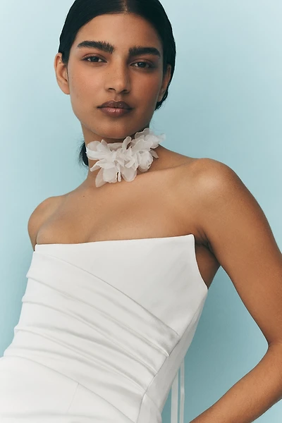 Twigs & Honey 3D Dahlia Silk Wrap Necklace