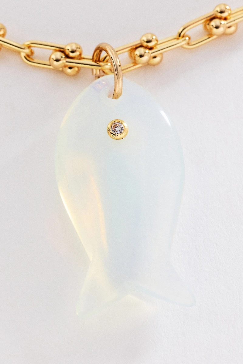 MacRae & Co. Stoney Fish Necklace