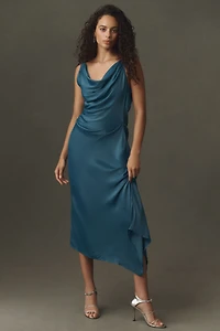BHLDN Asymmetric Slip Dress