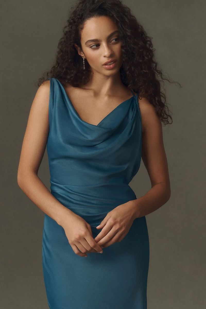BHLDN Asymmetric Slip Dress