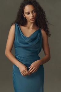 BHLDN Asymmetric Slip Dress