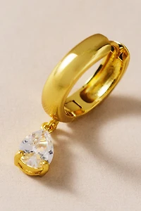 CZ By Kenneth Jay Lane Pear-Cut Hoop Earrings