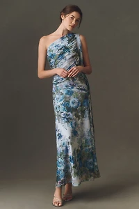 BHLDN One-Shoulder Scarf Maxi Dress