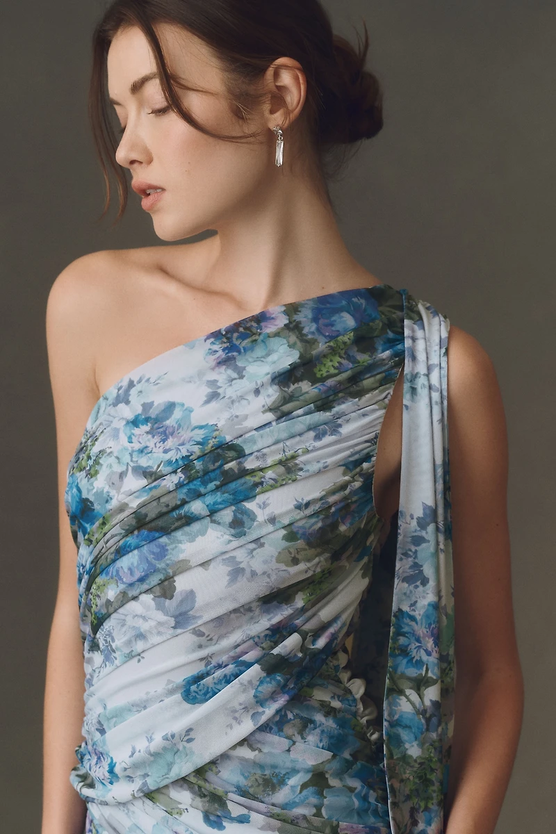 BHLDN One-Shoulder Scarf Maxi Dress