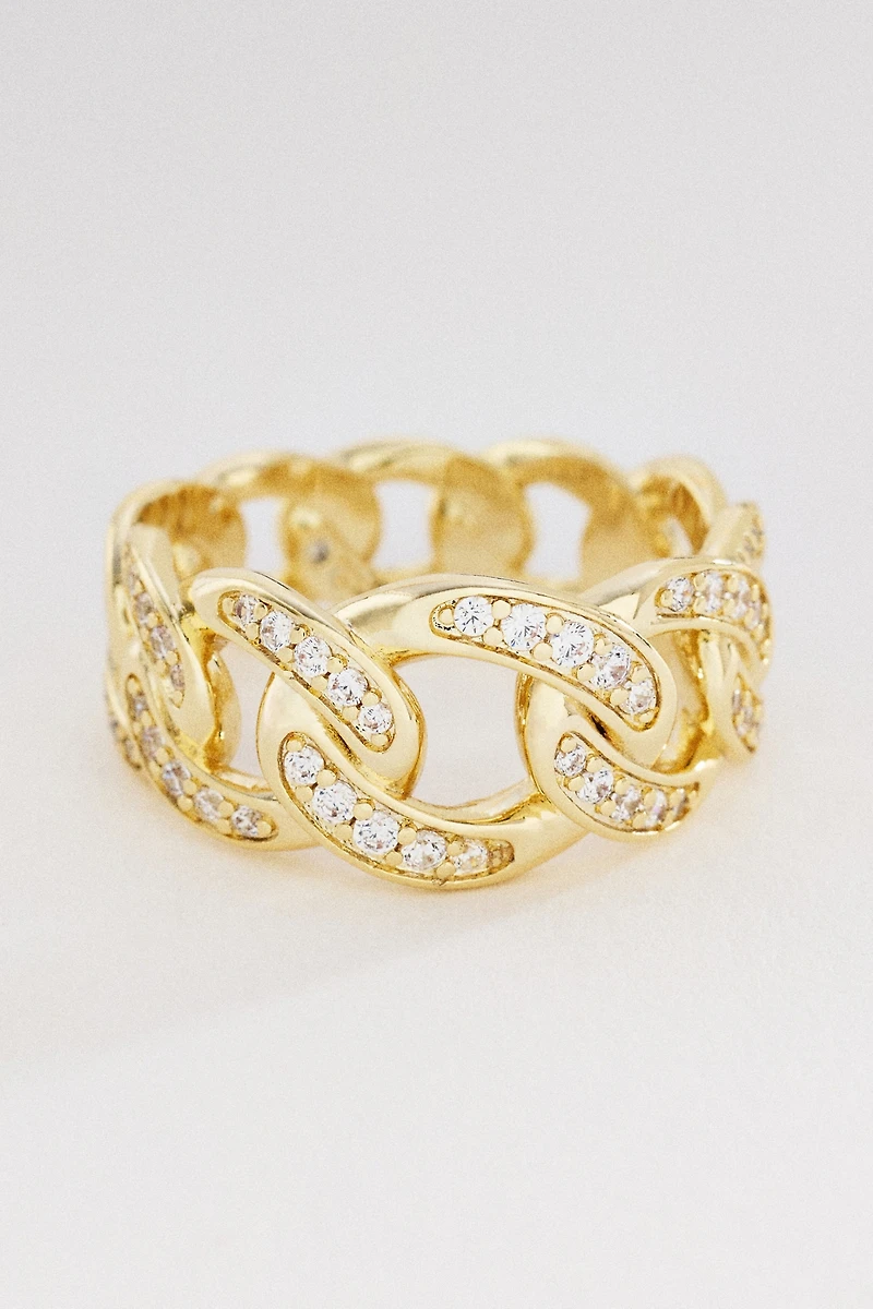 Melinda Maria Graduated Pavé Julian Ring