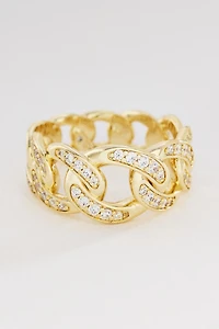 Melinda Maria Graduated Pavé Julian Ring