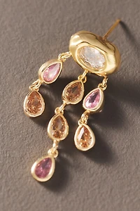 By Anthropologie Aurora Blush Cascade Earrings