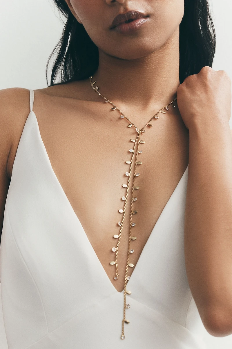 Pavé Bolo Tie Necjklace