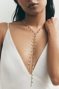 Pavé Bolo Tie Necjklace