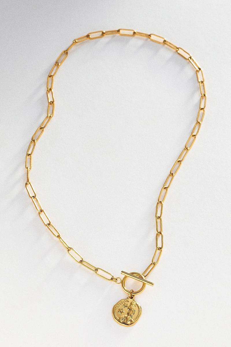 Atolea Venus Coin Pendant Necklace