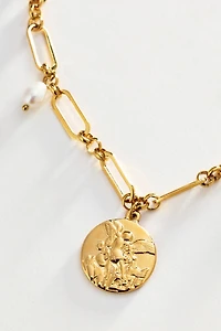 Atolea Elysia Coin Pendant Necklace