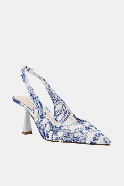 Betsey Johnson Beaded Slingback Heels