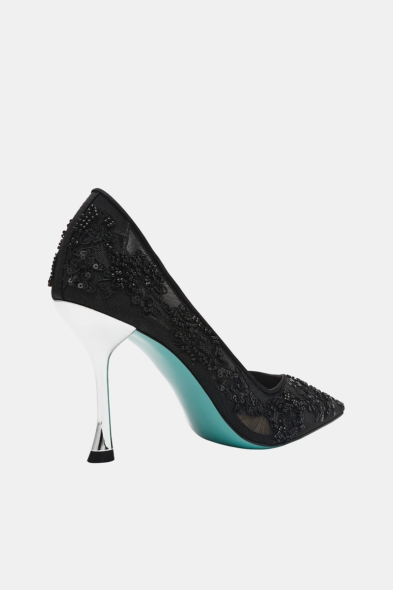 Betsey Johnson Jeni Mesh Heels