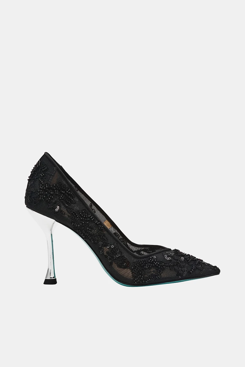 Betsey Johnson Jeni Mesh Heels