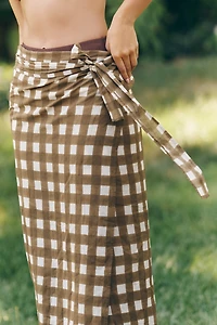 Sunshine Tienda Cotton Gingham Sarong