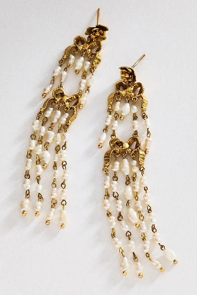 ALÉMAIS Pearl Duster Drop Earrings