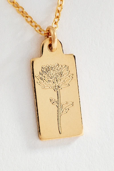 Set & Stones Tawney Birth Flower Necklace
