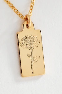 Set & Stones Tawney Birth Flower Necklace