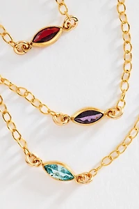 Set & Stones Marquise Birthstone Bracelet