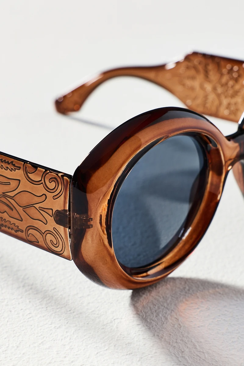 I-SEA Circle Floral Sunglasses