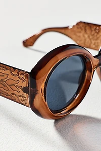 I-SEA Circle Floral Sunglasses