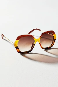I-SEA Large Geometric Sunglasses