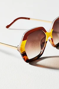 I-SEA Large Geometric Sunglasses