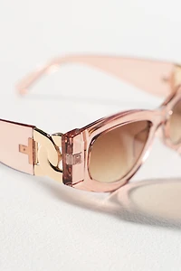 I-SEA Rectangle Jelly Translucent Sunglasses