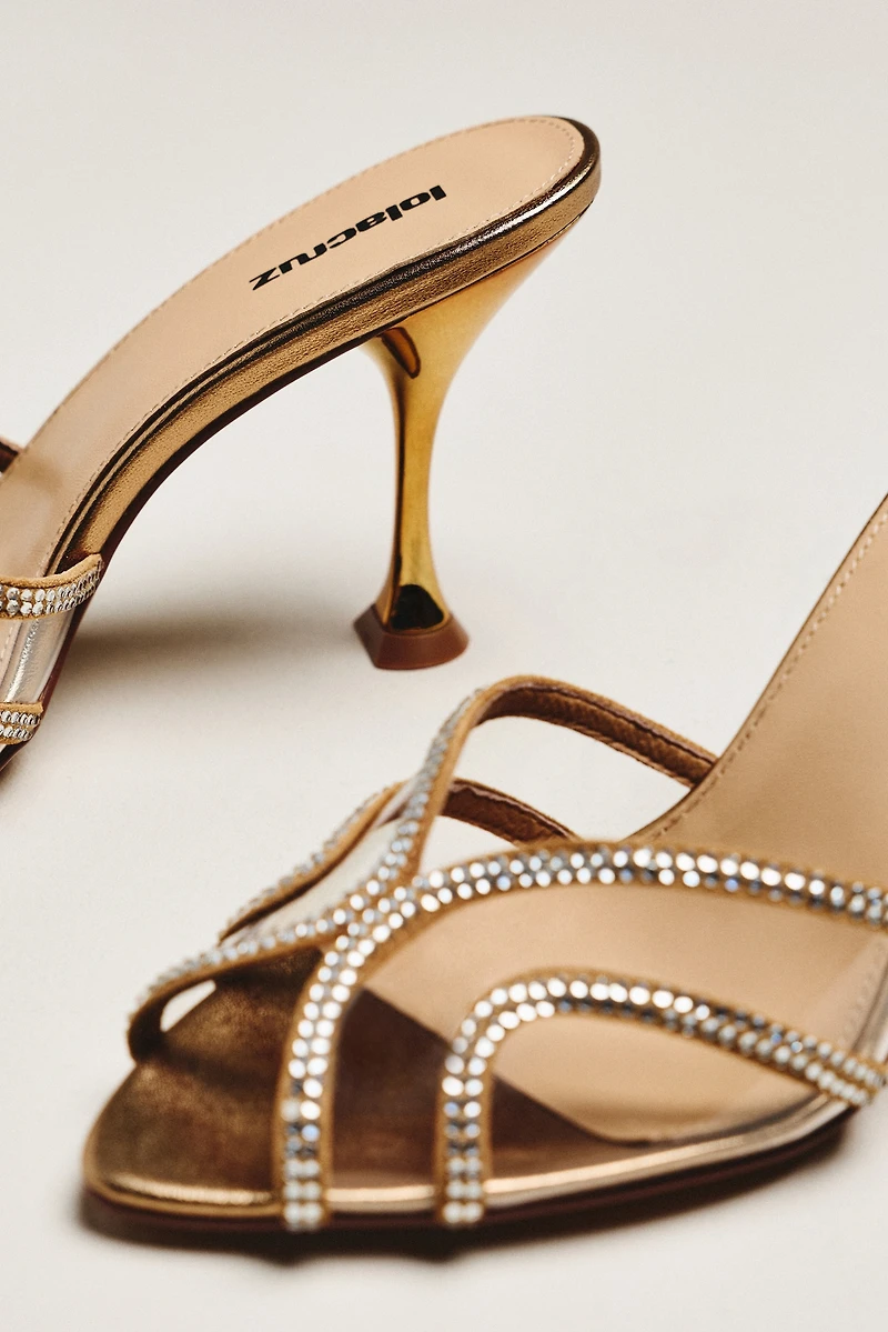 Lola Cruz Rhinestone Heels
