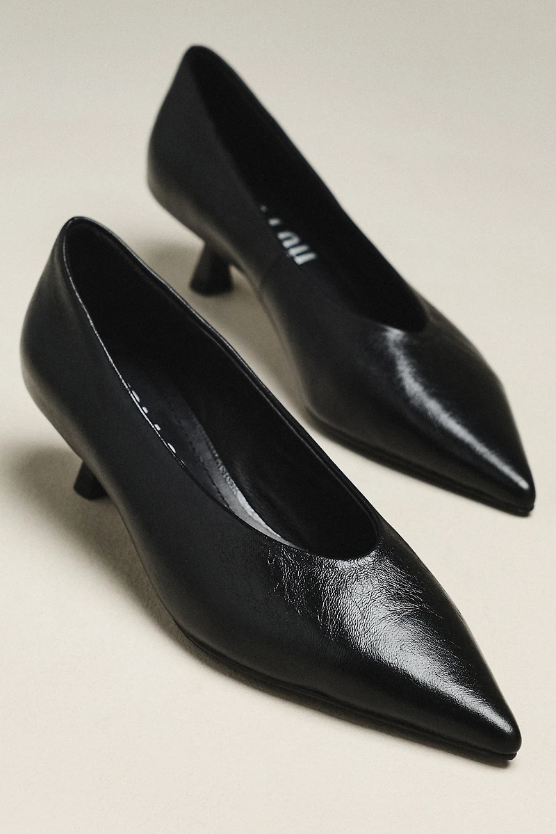 Bibi Lou Pointed-Toe Kitten Heels