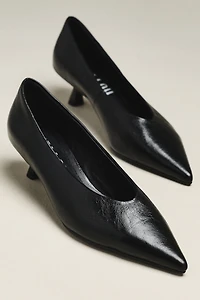 Bibi Lou Pointed-Toe Kitten Heels