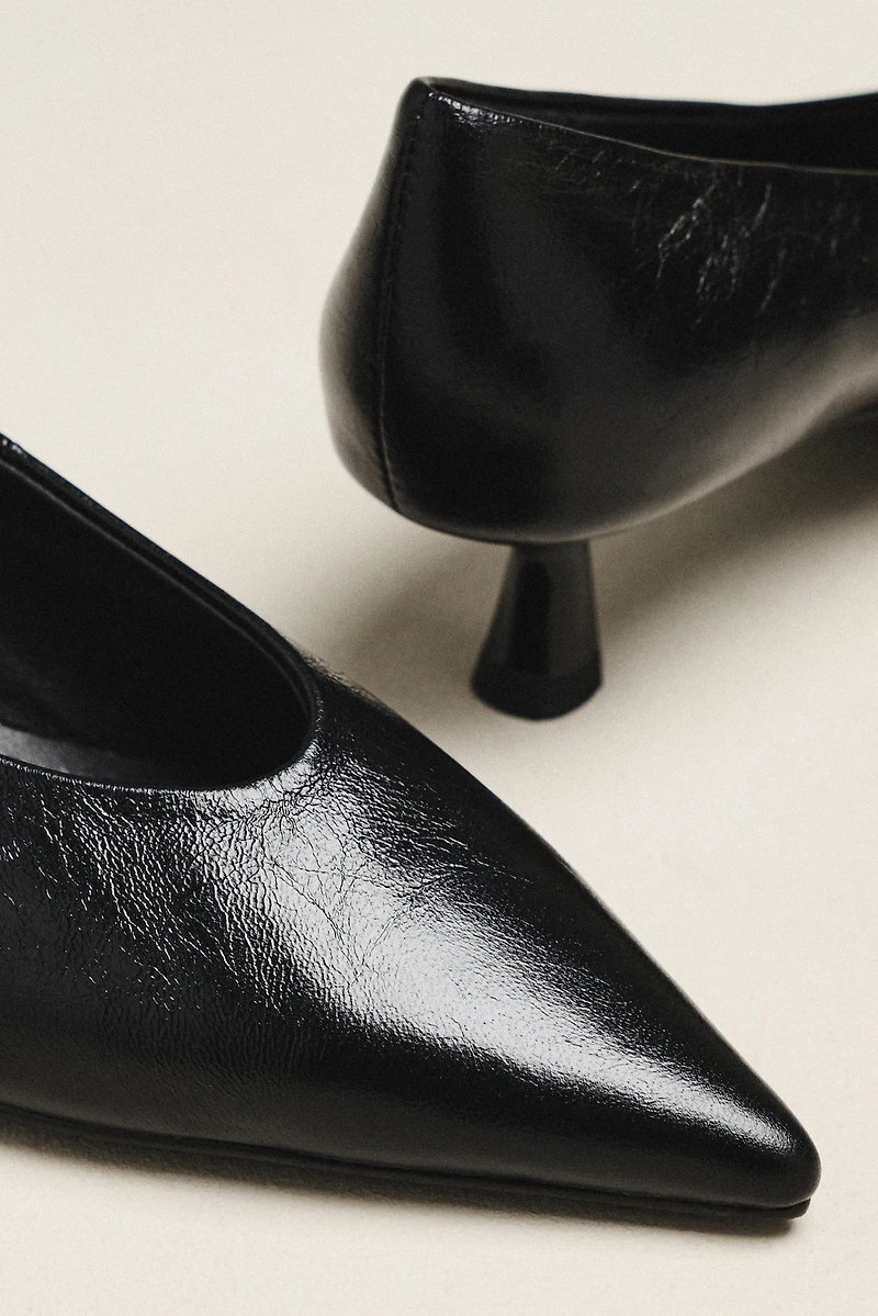 Bibi Lou Pointed-Toe Kitten Heels