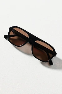 Heaven Mayhem Vesper Flat Top Aviator Sunglasses