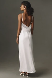 BHLDN Open-Back Slip Dress