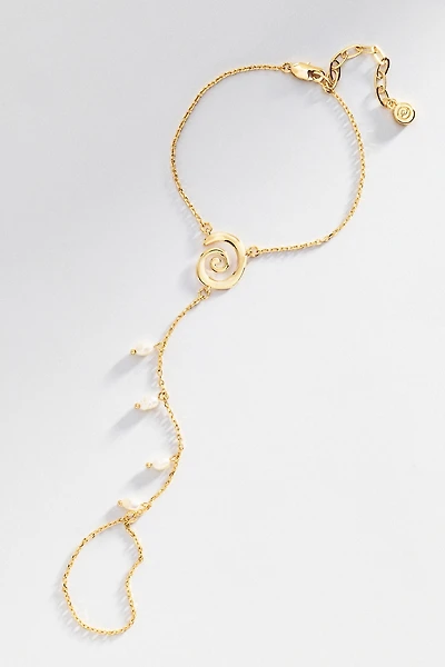 Ettika Aura Pearl Hand Chain