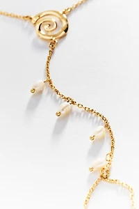 Ettika Aura Pearl Hand Chain