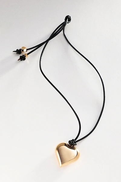 Ettika Heart Pendant Adjustable Cord Necklace