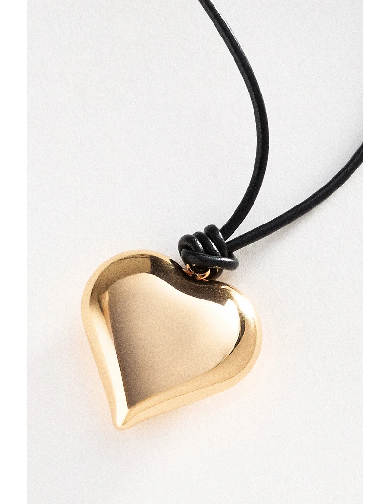 Ettika Heart Pendant Adjustable Cord Necklace