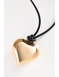 Ettika Heart Pendant Adjustable Cord Necklace