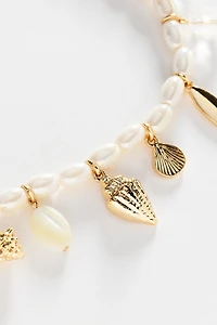 Charms Pearl Necklace
