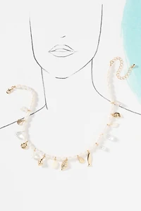 Charms Pearl Necklace