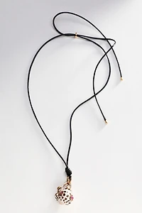 Corded Shell Pendant Necklace