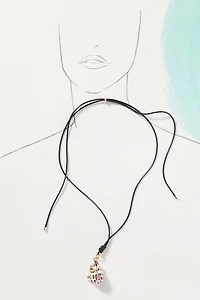 Corded Shell Pendant Necklace