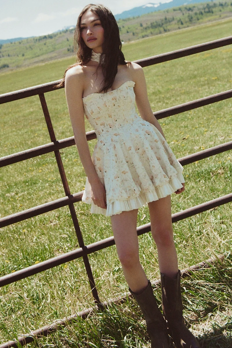 V. Chapman x Kristopher Brock Mallorca 100% Cotton Mini Dress