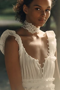 V. Chapman x Kristopher Brock Andalusia 100% Cotton Mini Dress