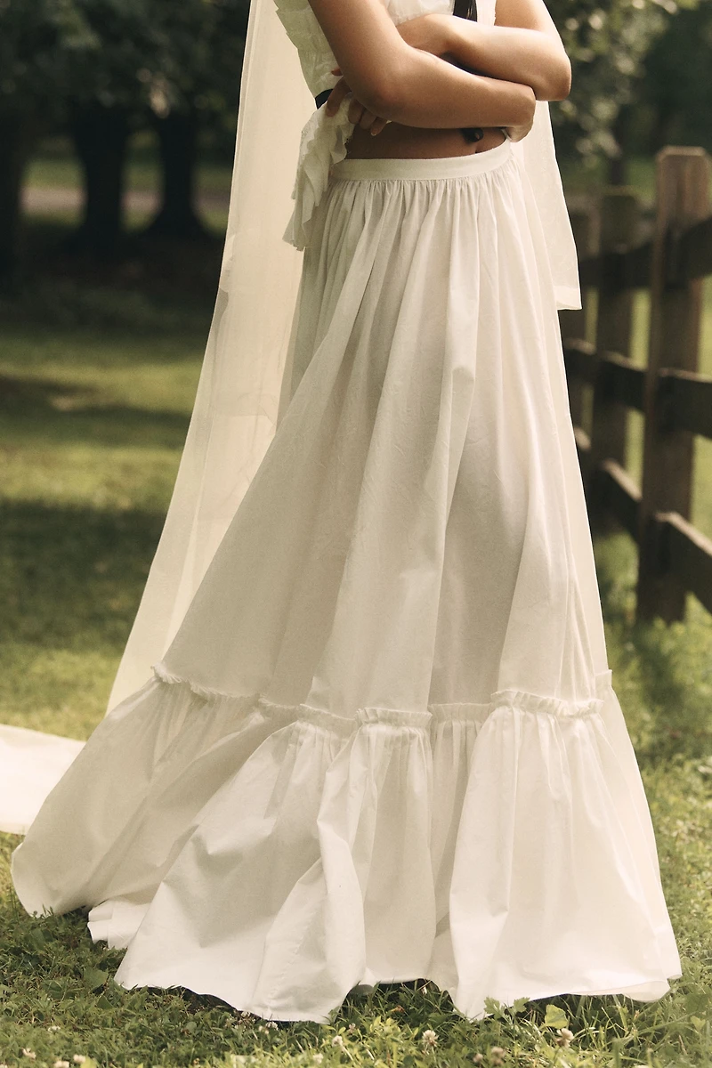 V. Chapman x Kristopher Brock San Sebastian 100% Cotton Maxi Skirt