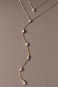 Set & Stones Layered Lariat Necklace