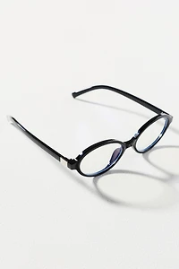 I-SEA Tortoiseshell Oval Blue Light Readers