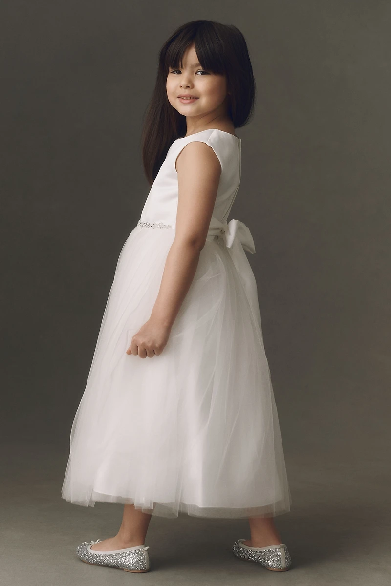 Princess Daliana Tulle Sparkle Flower Girl Dress