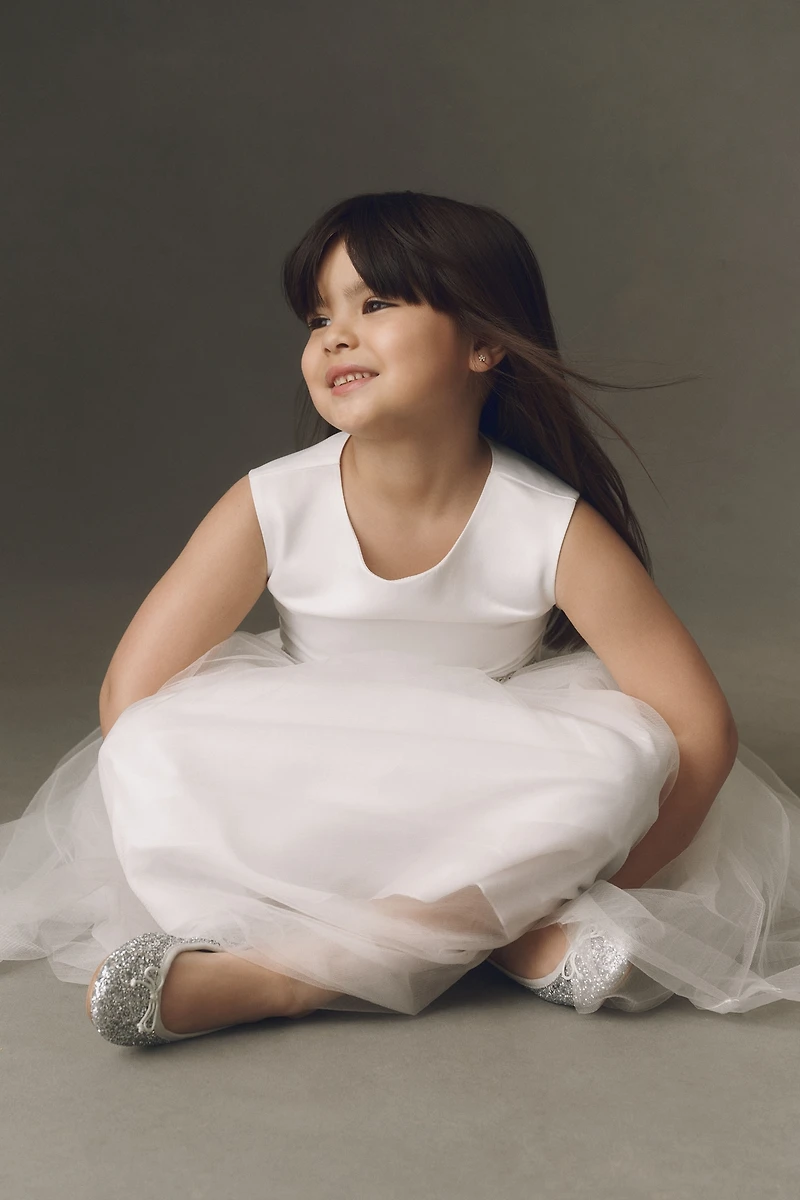 Princess Daliana Tulle Sparkle Flower Girl Dress